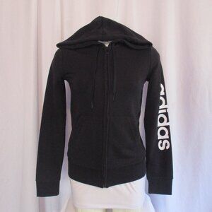 Adidas Hoodie Small W E LIN FZ HD Full Zip Spell Out